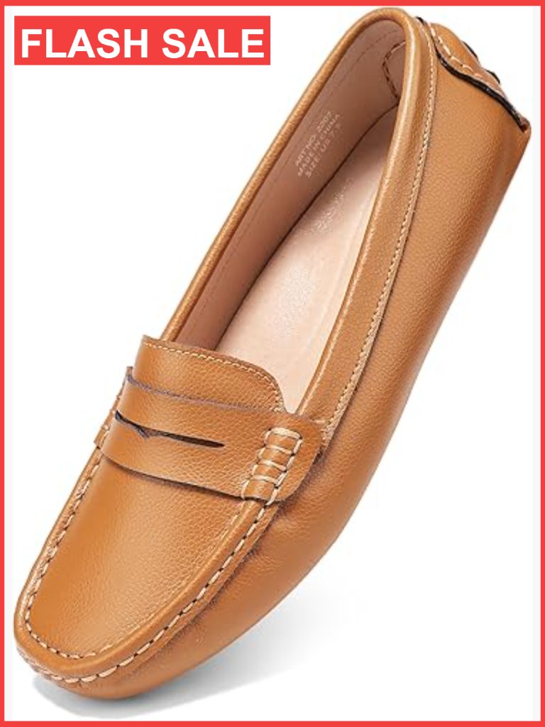Genuine Leather Penny Loafers Classic Driving Mocc Casual Slip On Comfort Shoes